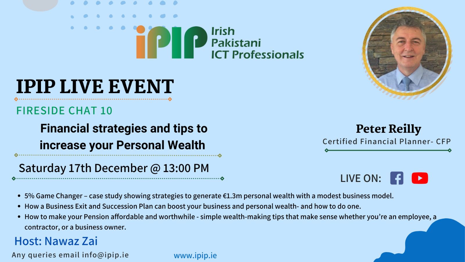 IPIP Fireside Chat on  Financial Strategies and Tips to increase your personal wealth